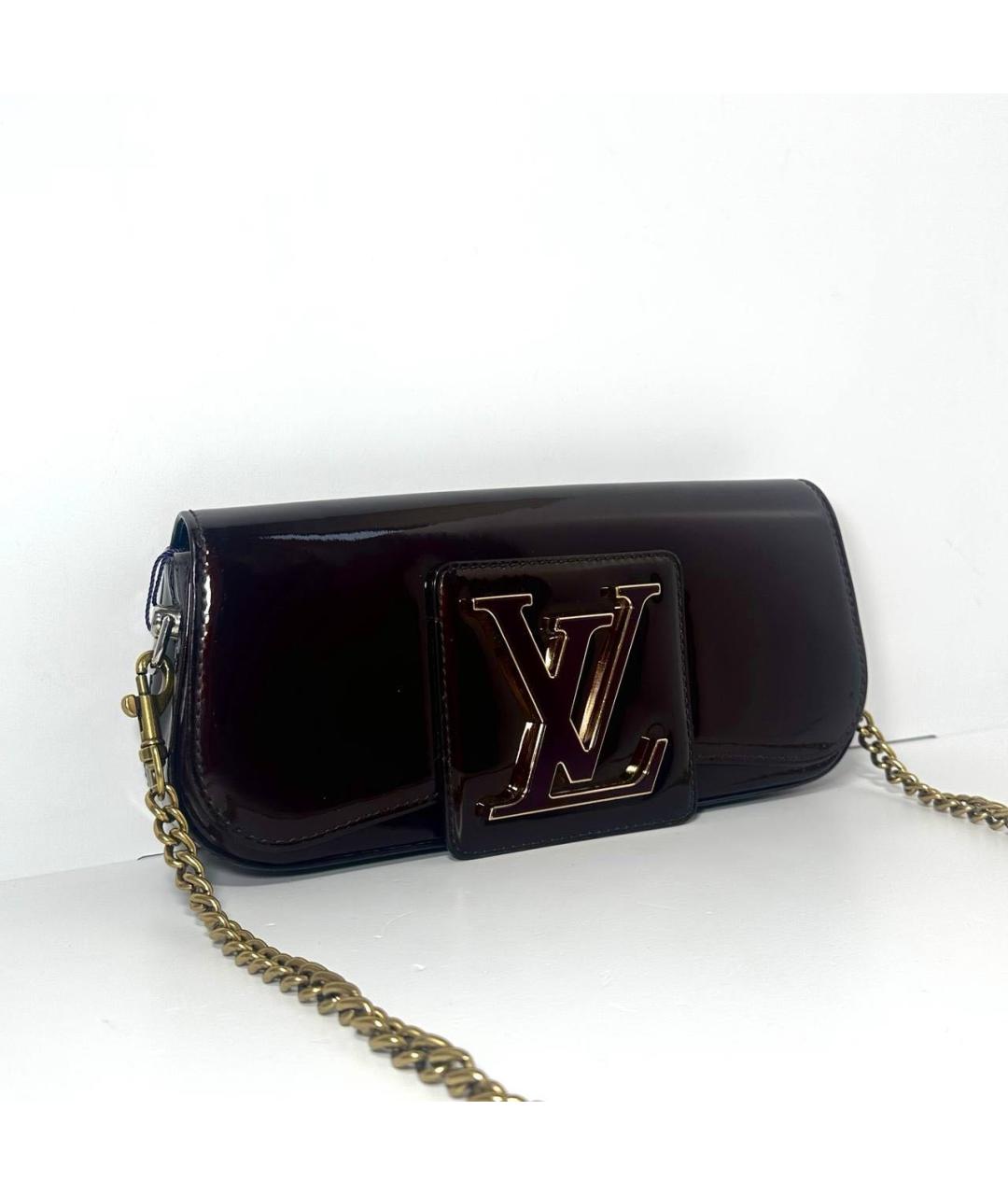 LOUIS VUITTON Бордовая сумка с короткими ручками, фото 3