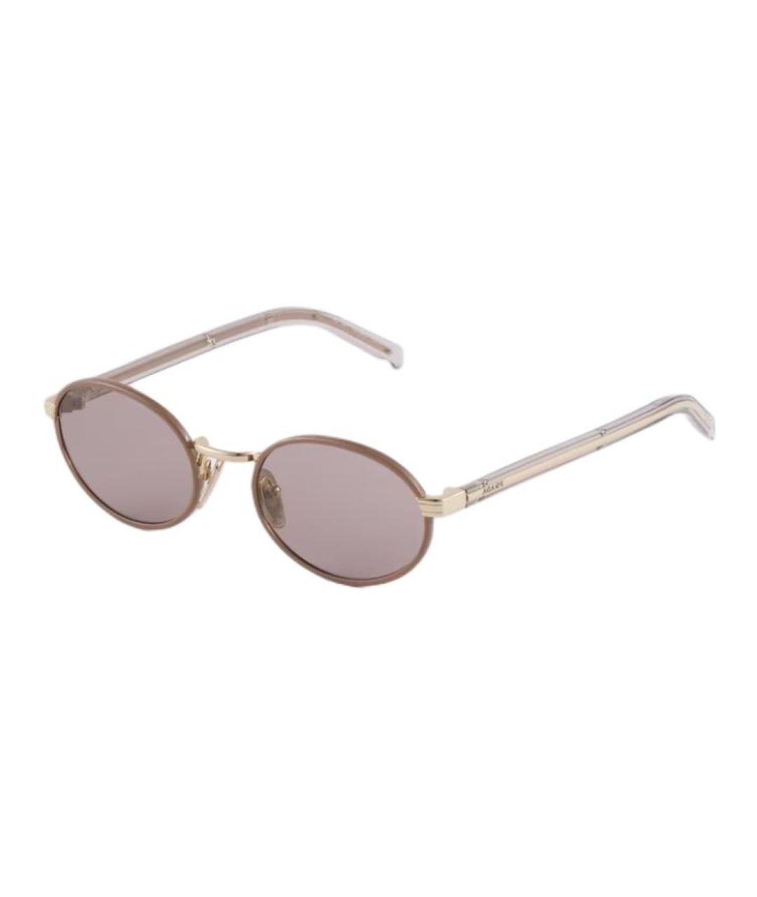 PRADA Фиолетовые металлические солнцезащитные очки, фото 1