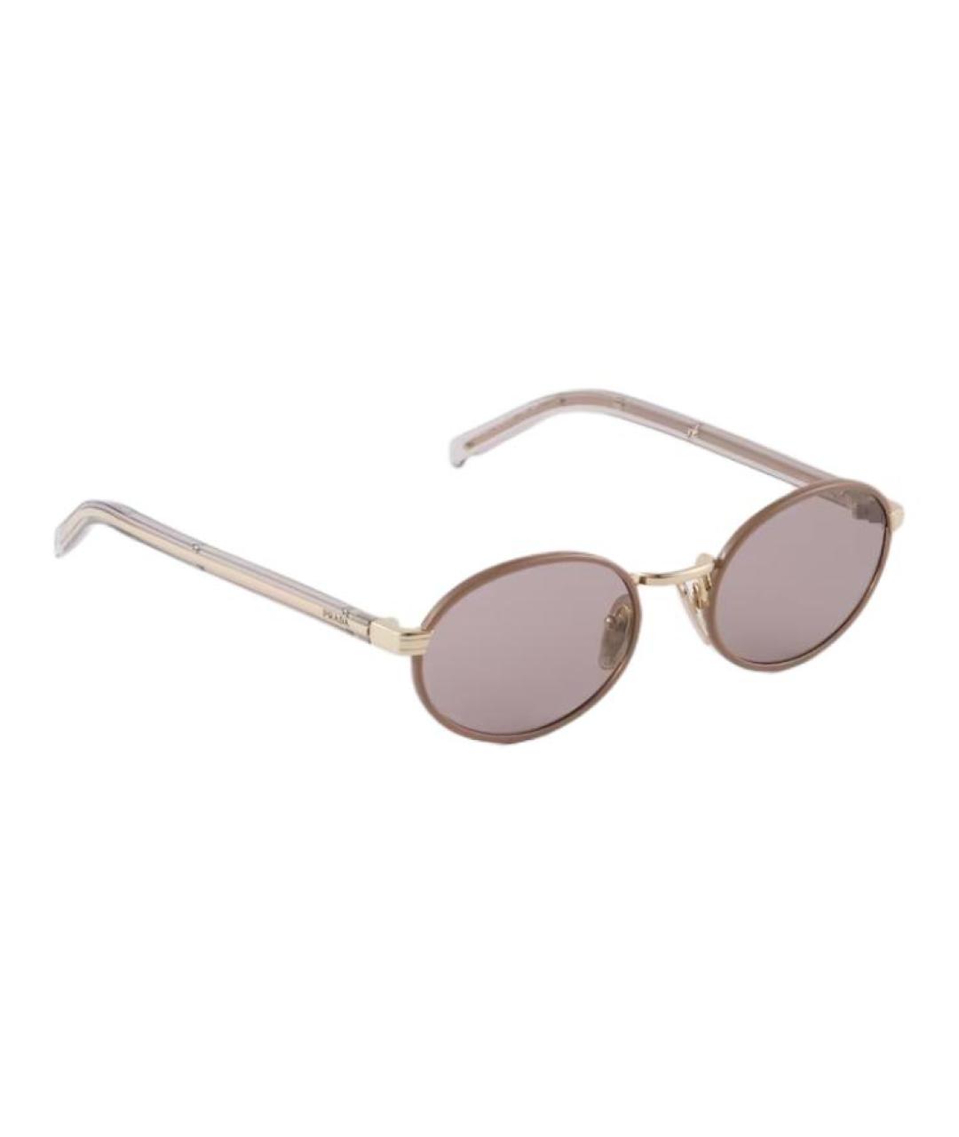 PRADA Фиолетовые металлические солнцезащитные очки, фото 3