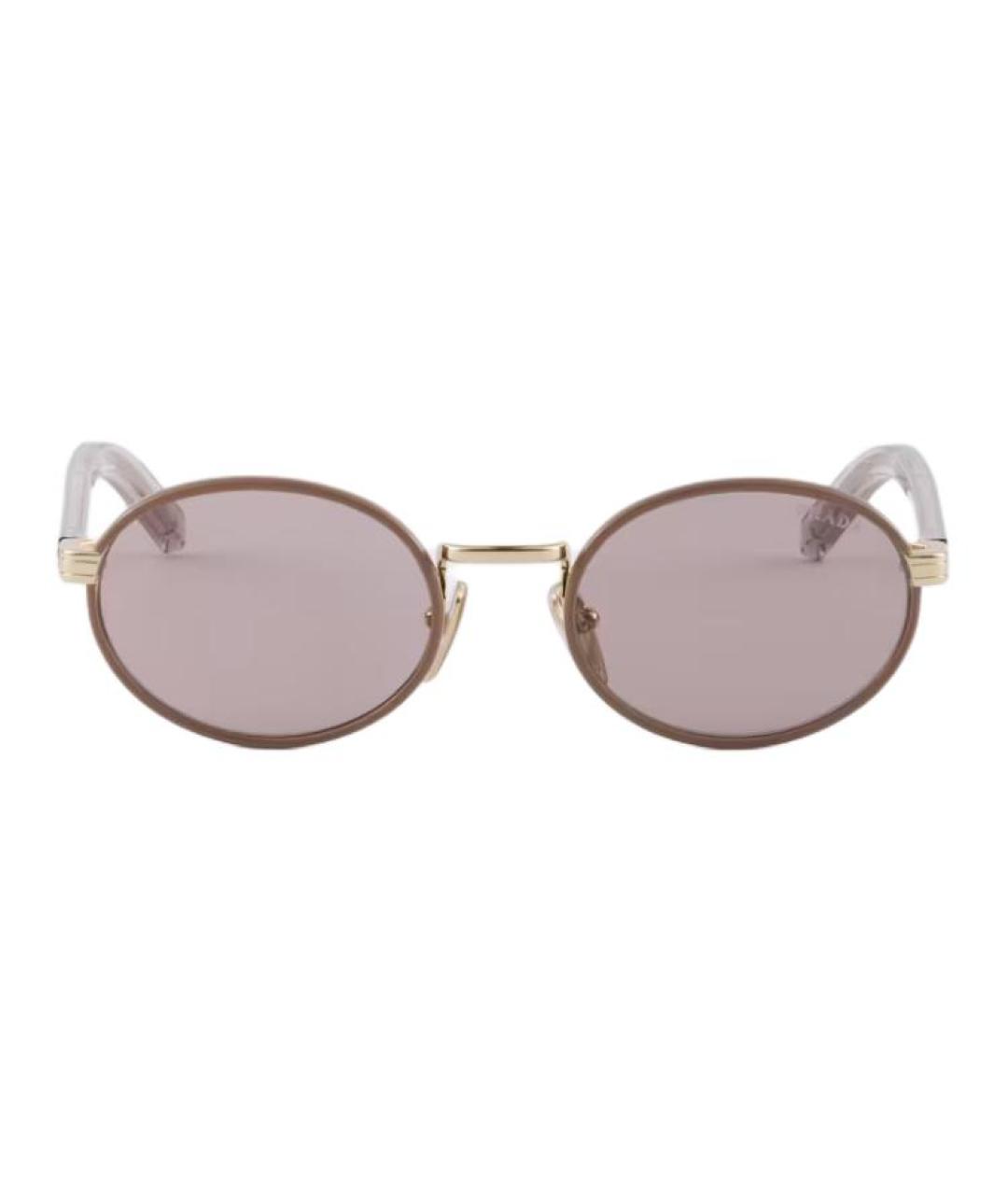PRADA Фиолетовые металлические солнцезащитные очки, фото 2