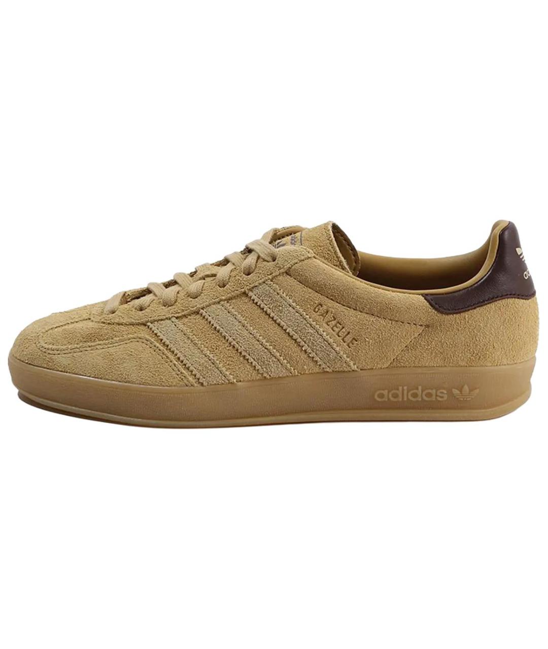 ADIDAS Коричневые замшевые низкие кроссовки / кеды, фото 2