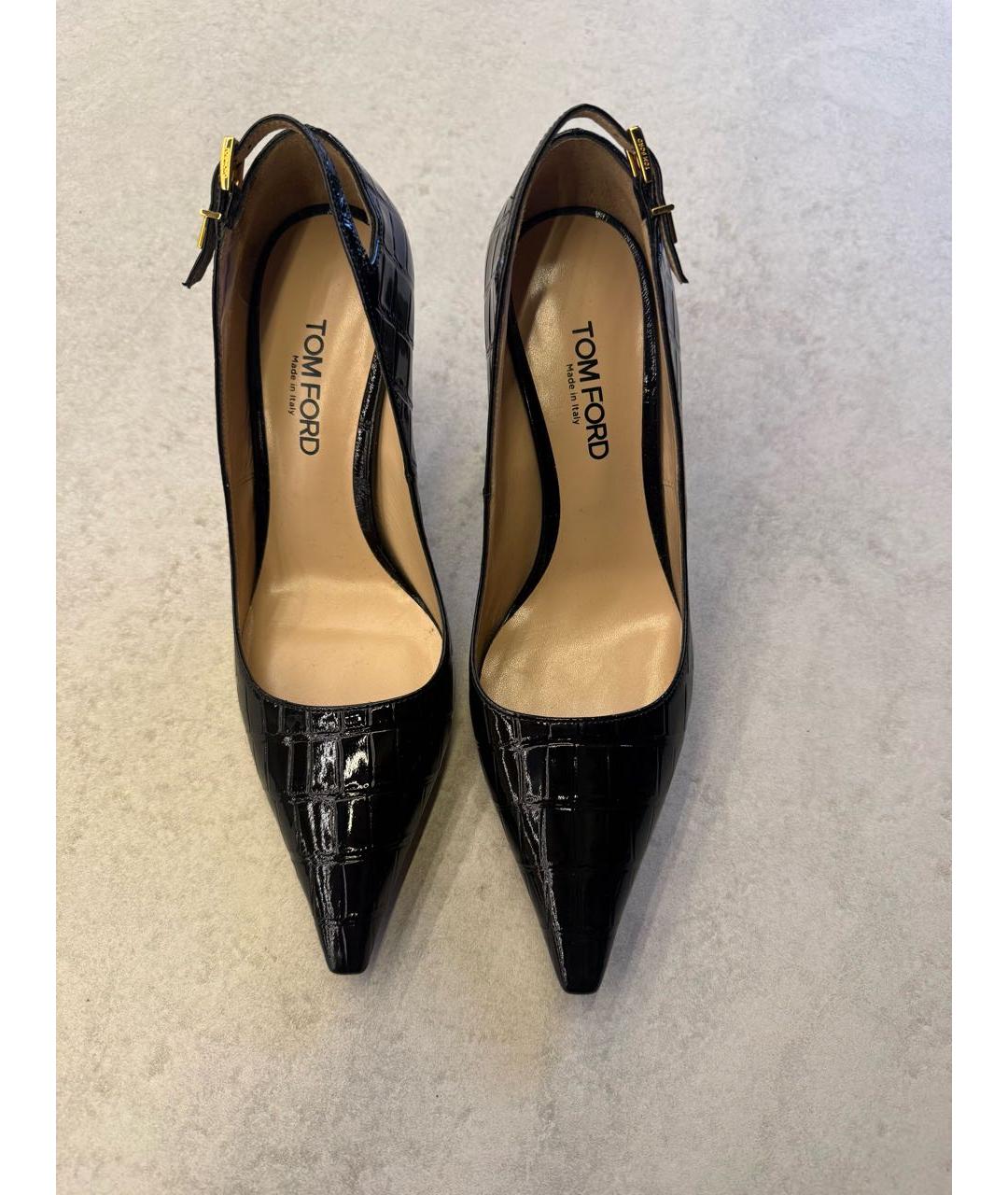 TOM FORD Черные туфли из лакированной кожи, фото 2