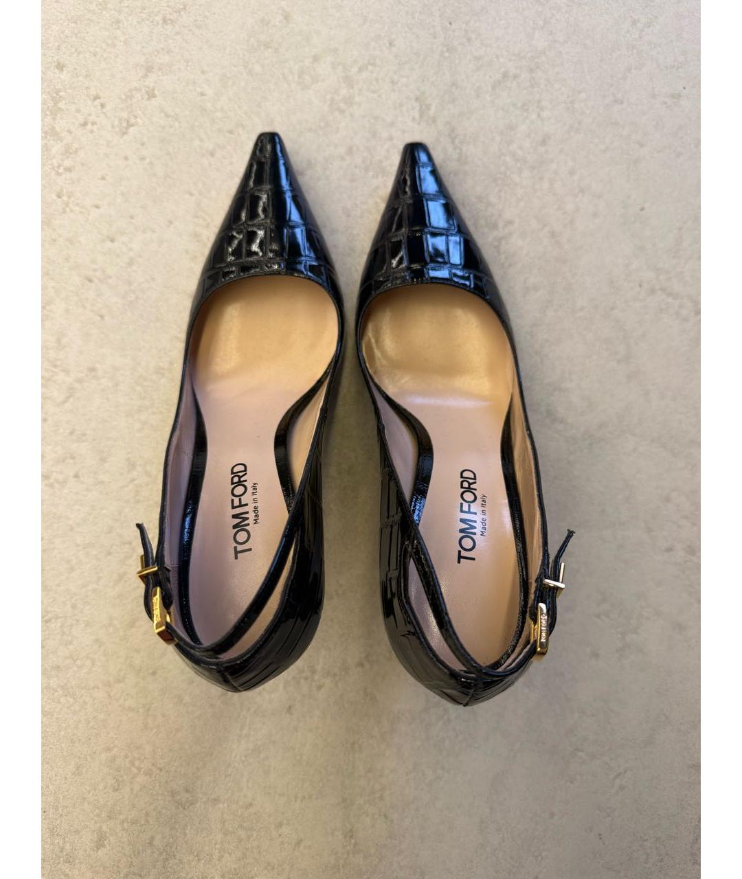 TOM FORD Черные туфли из лакированной кожи, фото 3