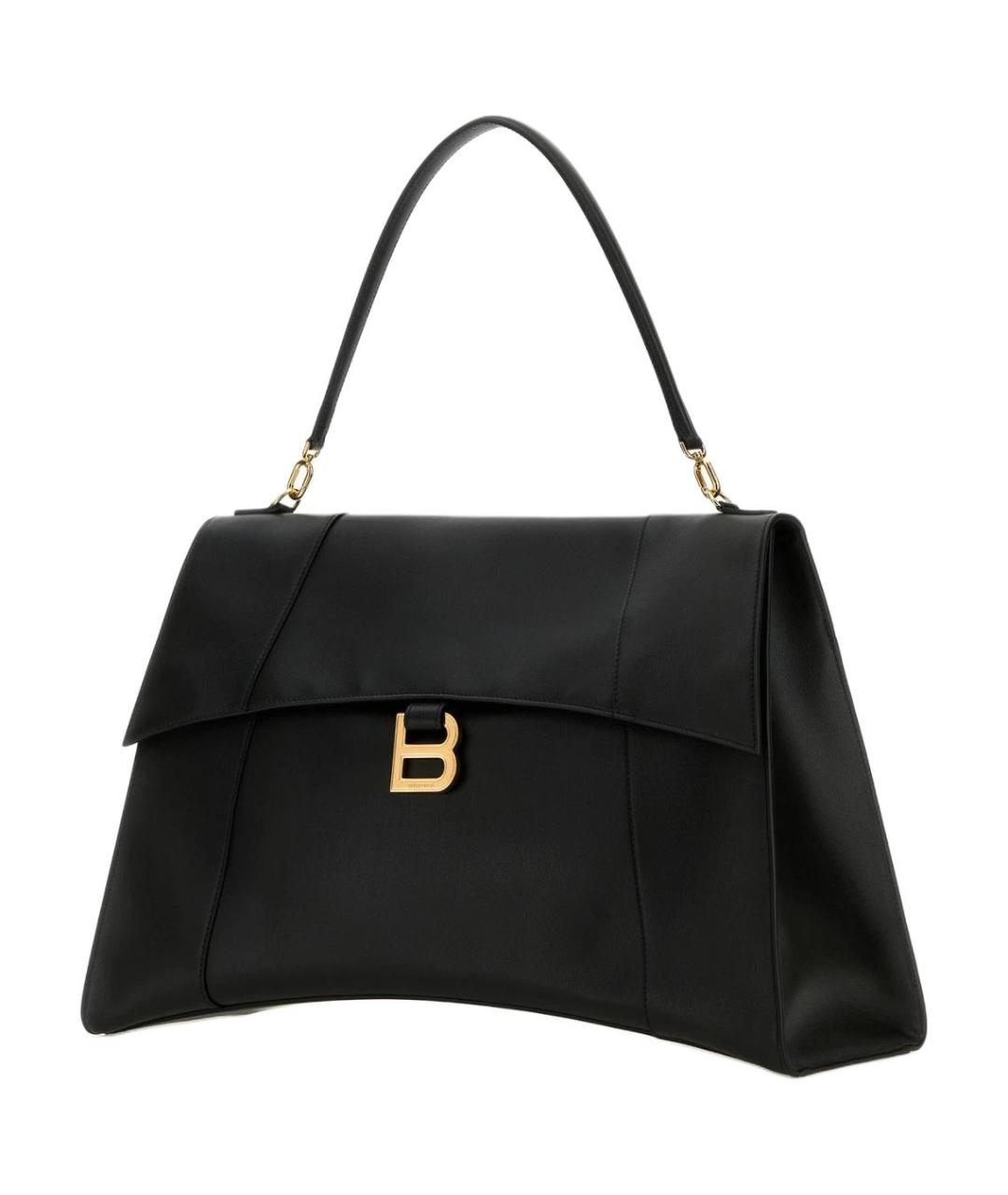 BALENCIAGA Черная кожаная сумка через плечо, фото 2
