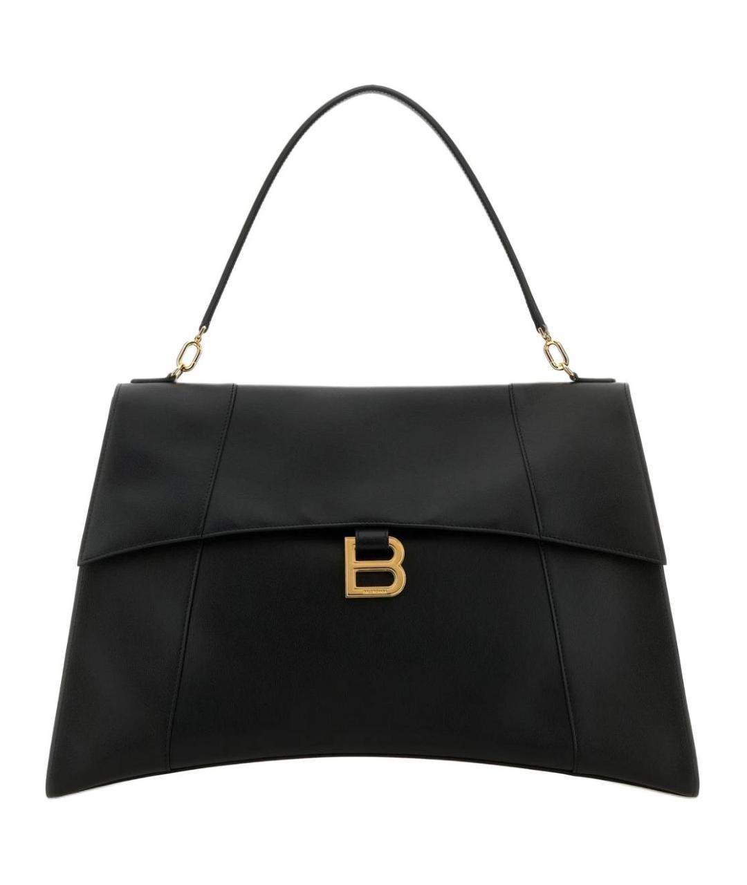 BALENCIAGA Черная кожаная сумка через плечо, фото 1