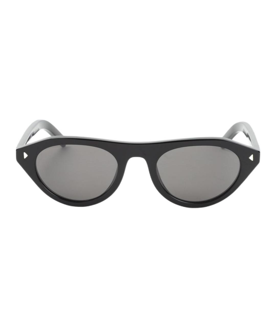 PRADA Черные пластиковые солнцезащитные очки, фото 2