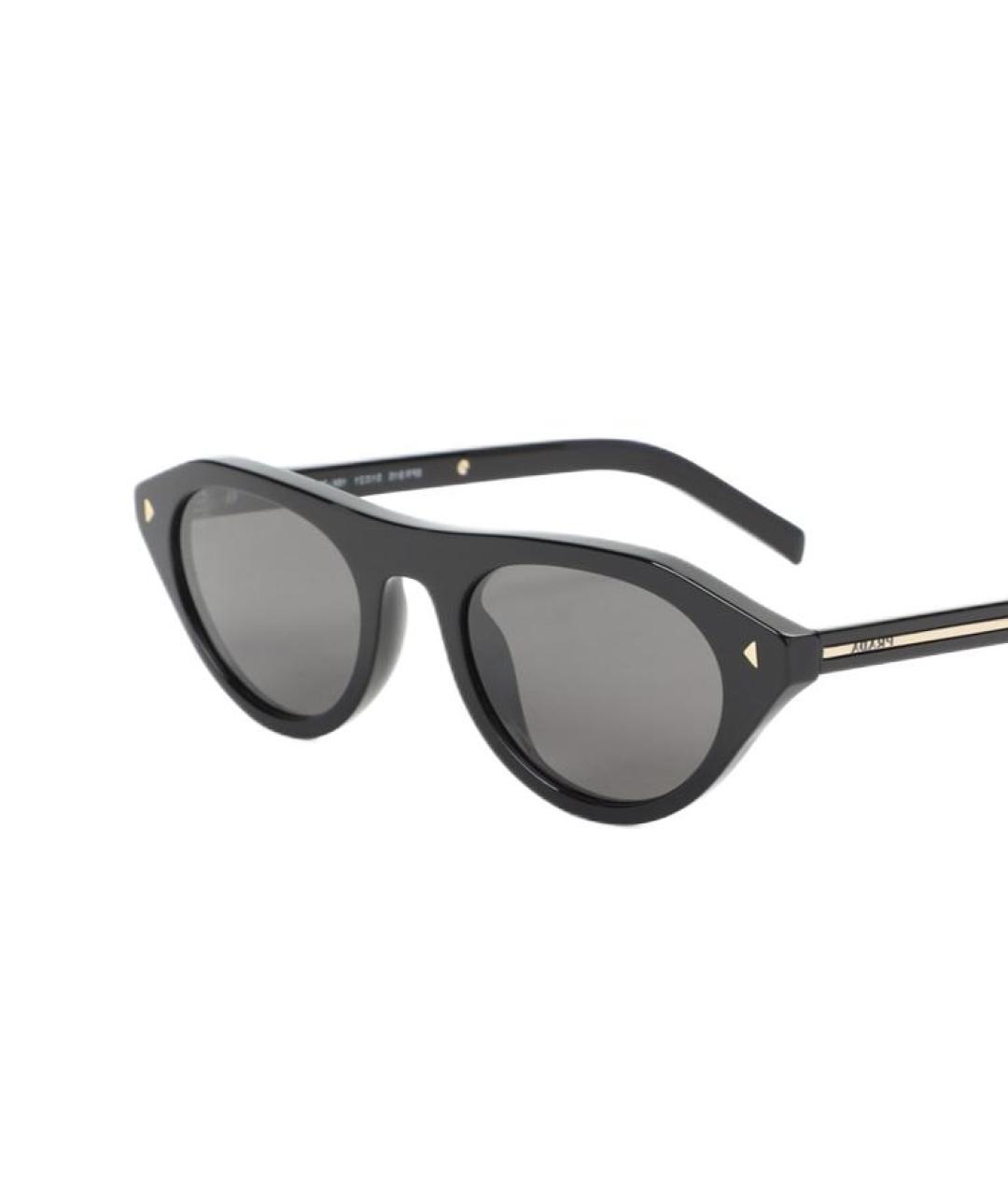 PRADA Черные пластиковые солнцезащитные очки, фото 3