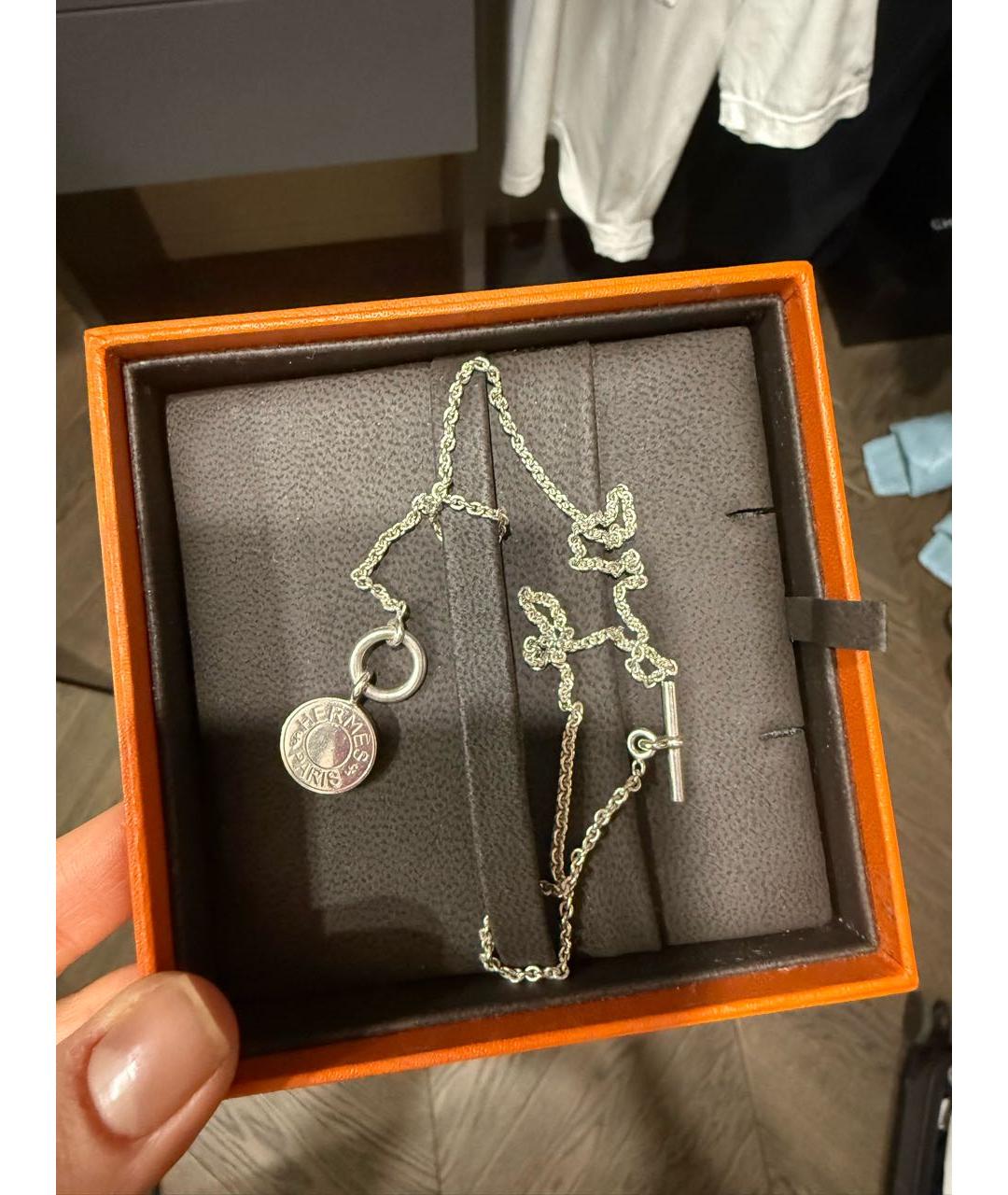 HERMES Серебряная серебряная подвеска, фото 5