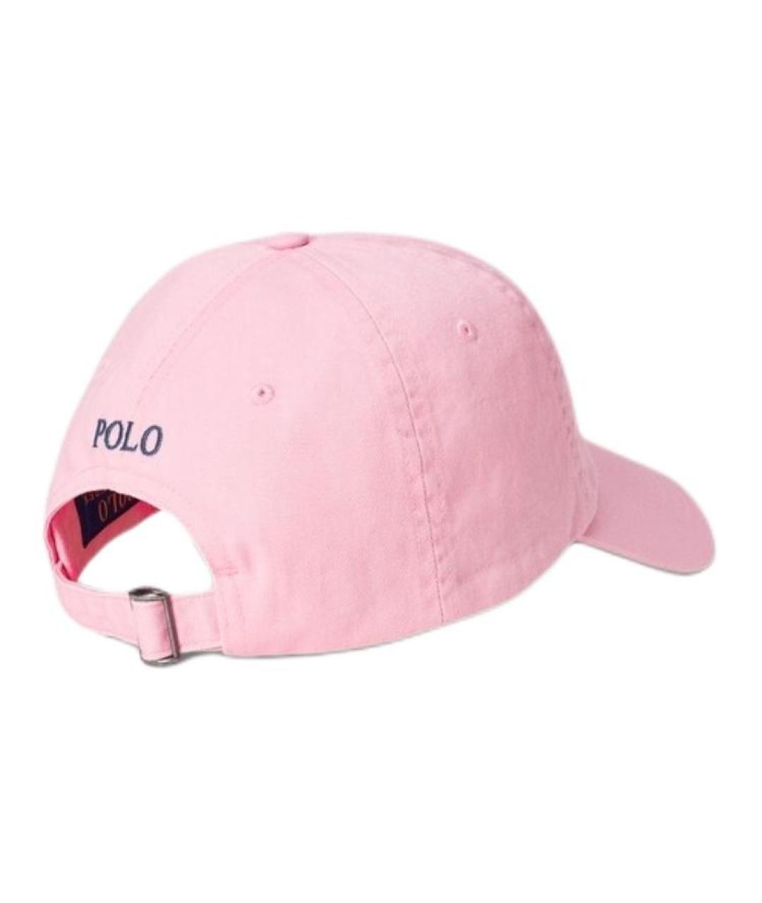 POLO RALPH LAUREN Розовая хлопковая кепка, фото 3