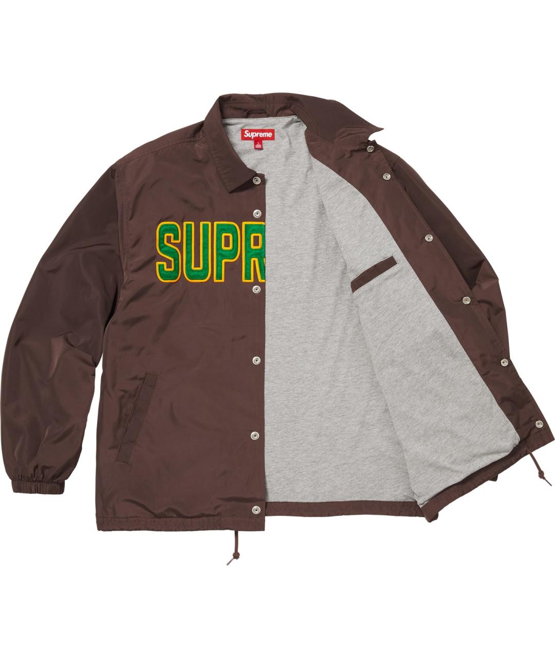 SUPREME Коричневая куртка, фото 3