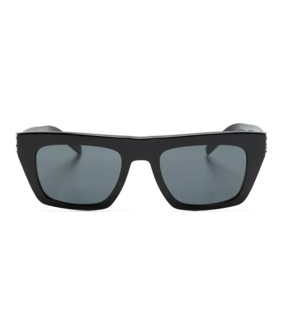 SAINT LAURENT Черные пластиковые солнцезащитные очки, фото 2