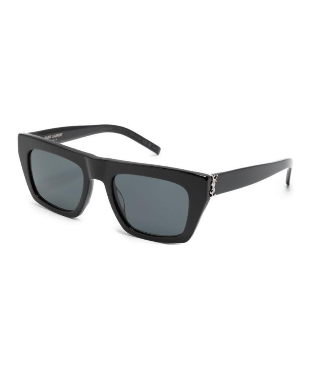 SAINT LAURENT Черные пластиковые солнцезащитные очки, фото 1