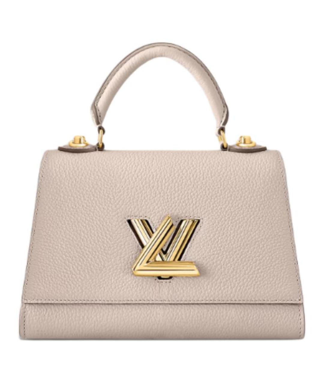 LOUIS VUITTON Бежевая кожаная сумка через плечо, фото 1