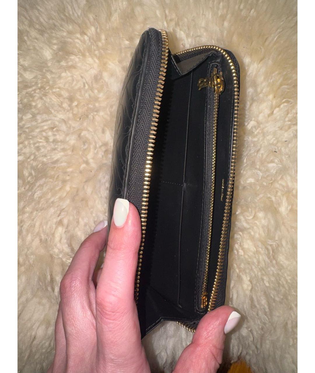 BURBERRY Черный кожаный кошелек, фото 7