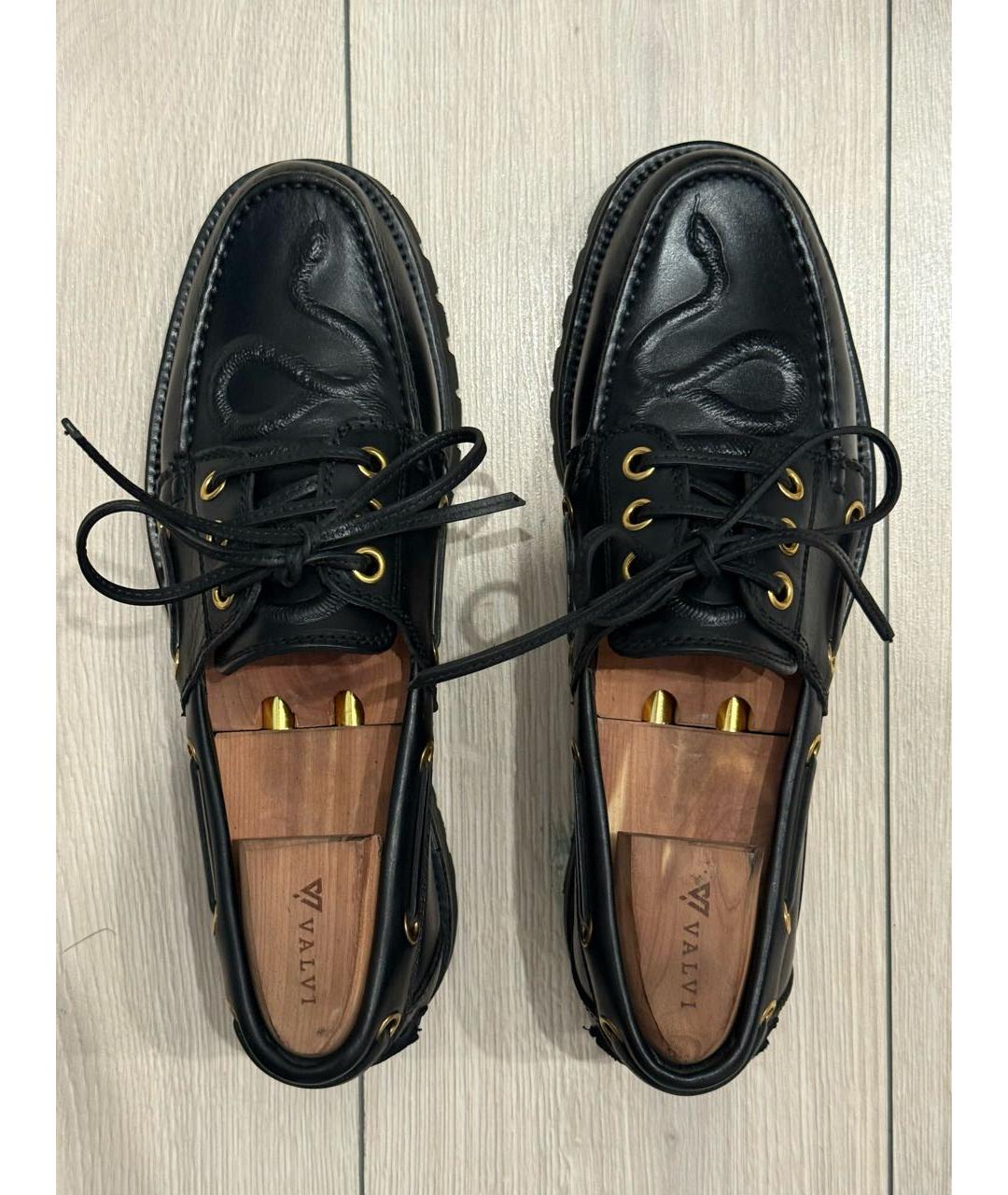 GUCCI Черные кожаные туфли, фото 3
