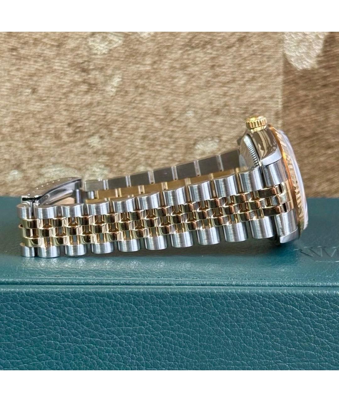ROLEX Серебряные часы из желтого золота, фото 4