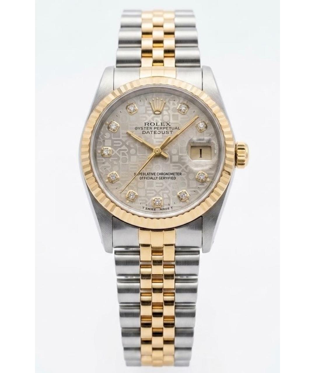 ROLEX Серебряные часы из желтого золота, фото 9