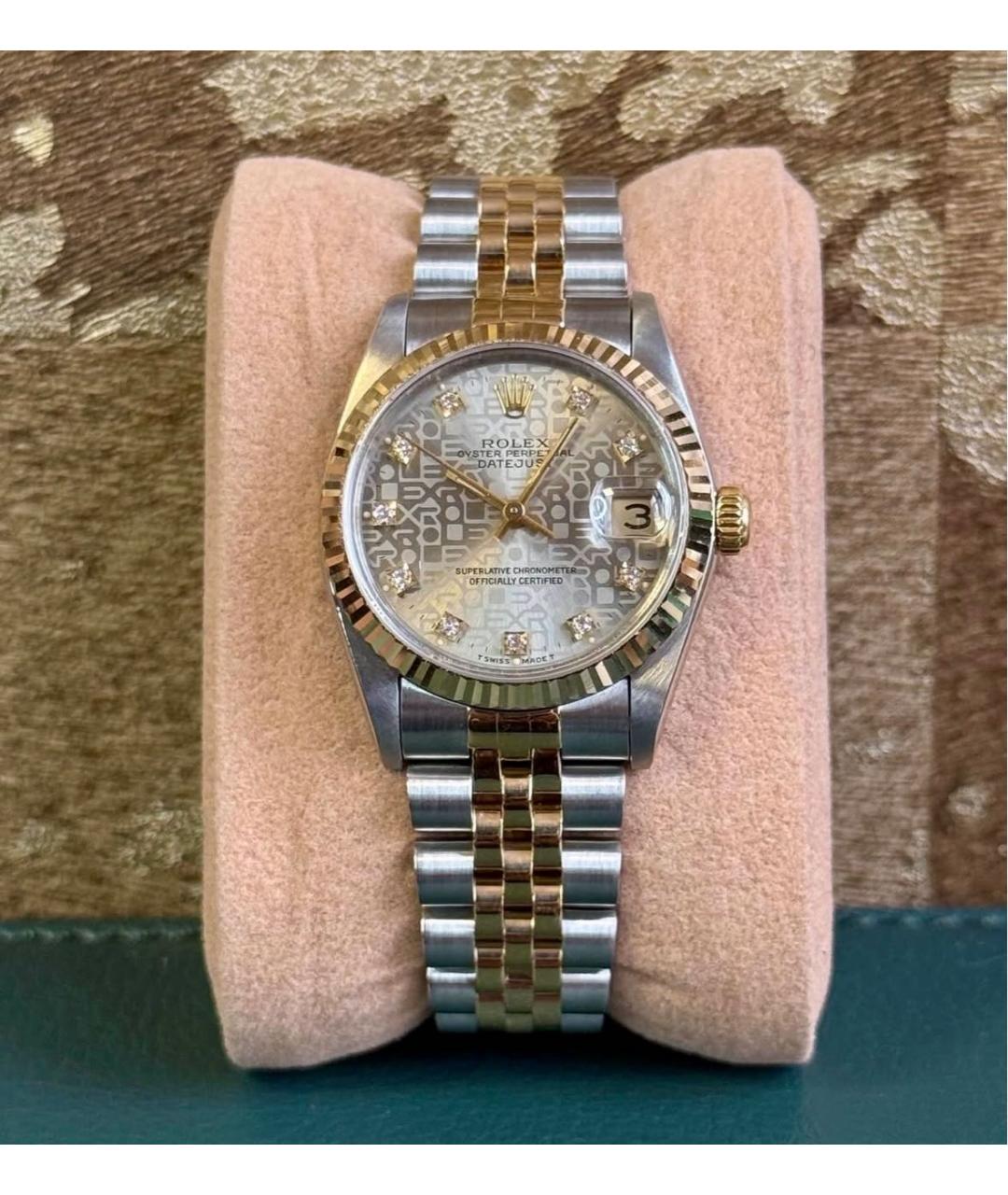 ROLEX Серебряные часы из желтого золота, фото 2