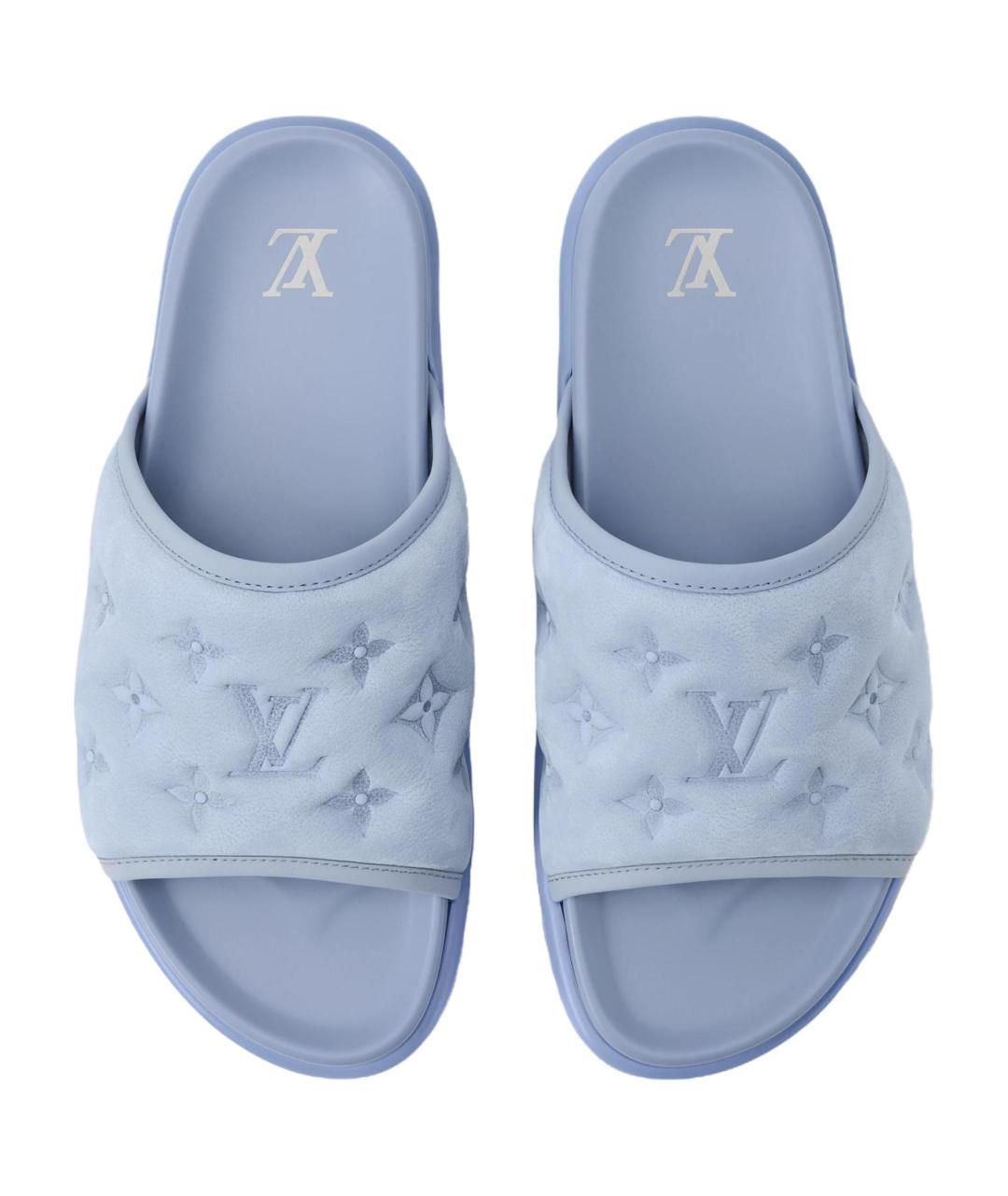 LOUIS VUITTON Голубые сандалии, фото 4