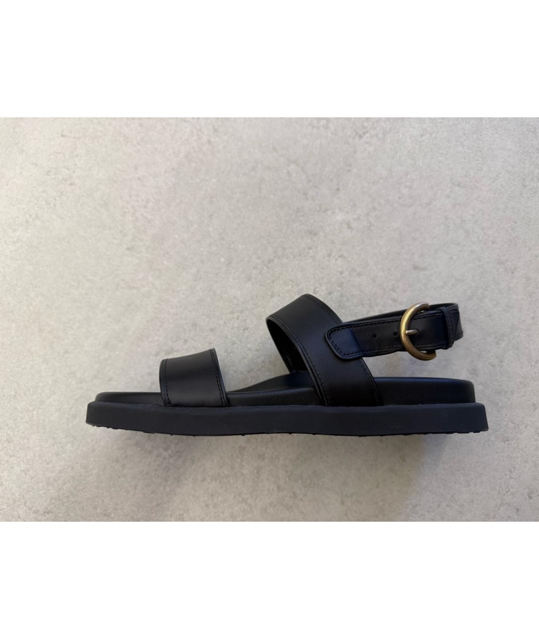 GIANVITO ROSSI Черные кожаные сандалии, фото 6