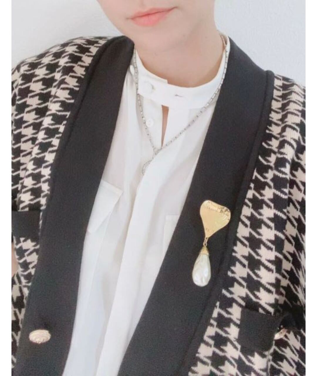 YVES SAINT LAURENT VINTAGE Золотая жемчужная булавка / брошь, фото 4