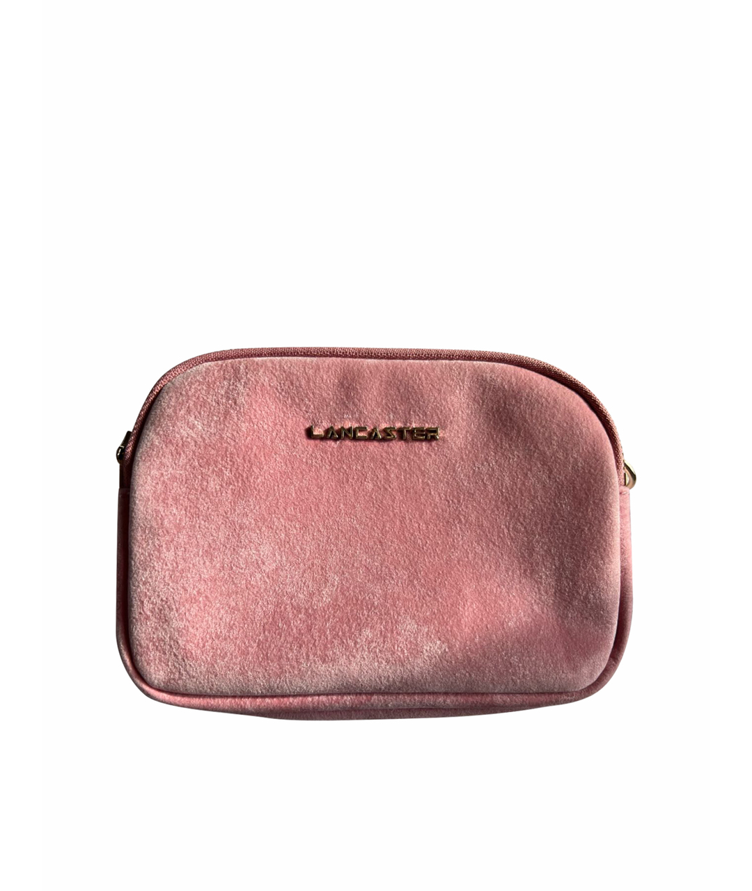 LANCASTER Розовая бархатная сумка тоут, фото 1