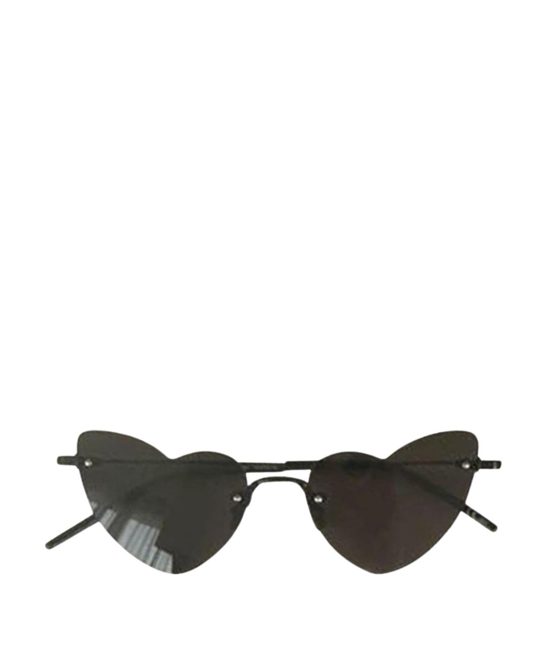 SAINT LAURENT Черные пластиковые солнцезащитные очки, фото 1