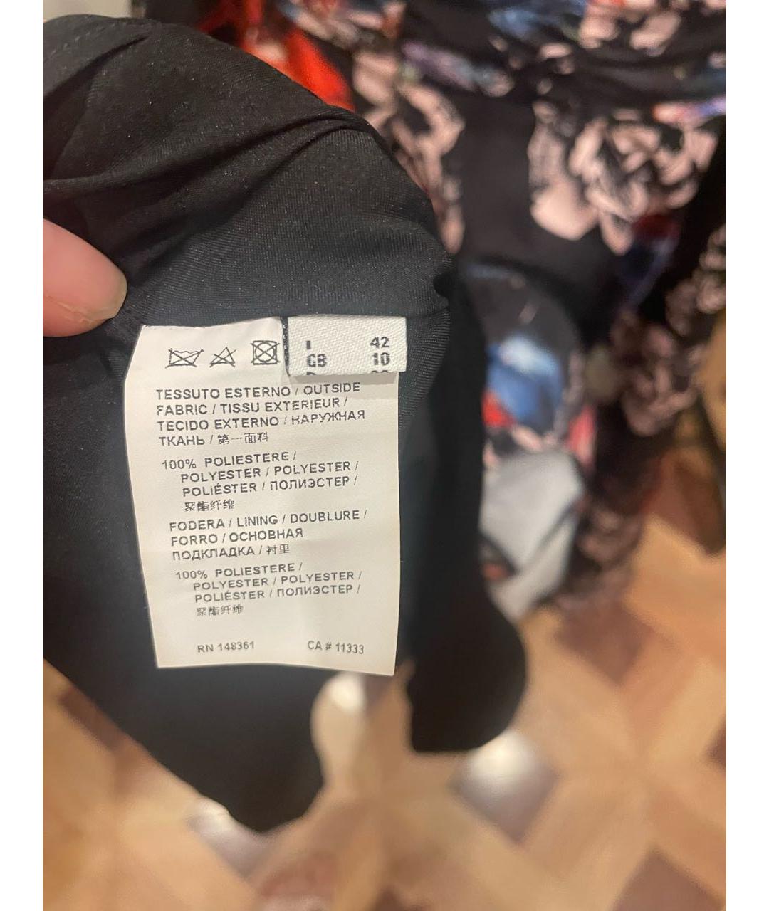 PINKO Мульти полиэстеровое коктейльное платье, фото 8