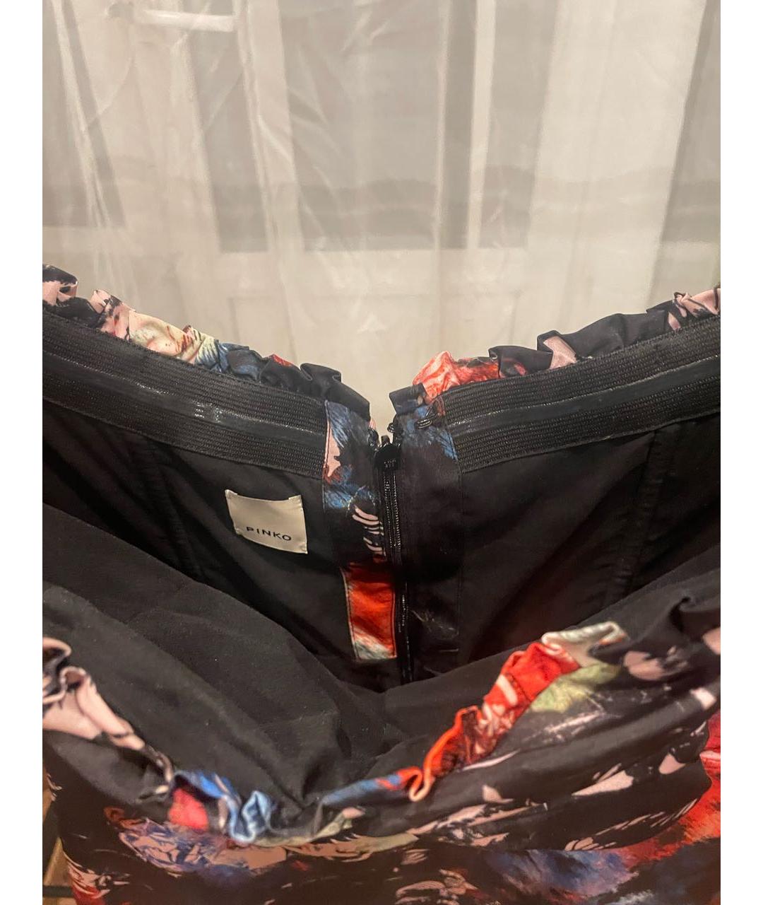 PINKO Мульти полиэстеровое коктейльное платье, фото 5