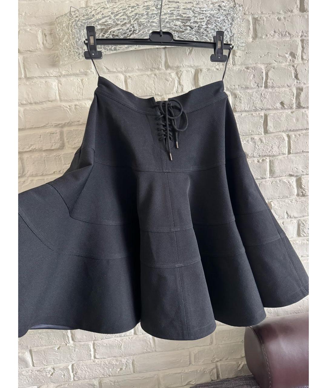 MCQ ALEXANDER MCQUEEN Черная юбка миди, фото 2