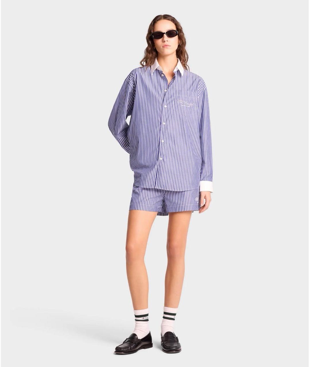 SPORTY AND RICH Синие хлопковые шорты, фото 8