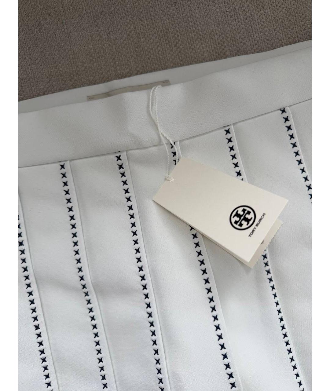 TORY BURCH Белая юбка мини, фото 4