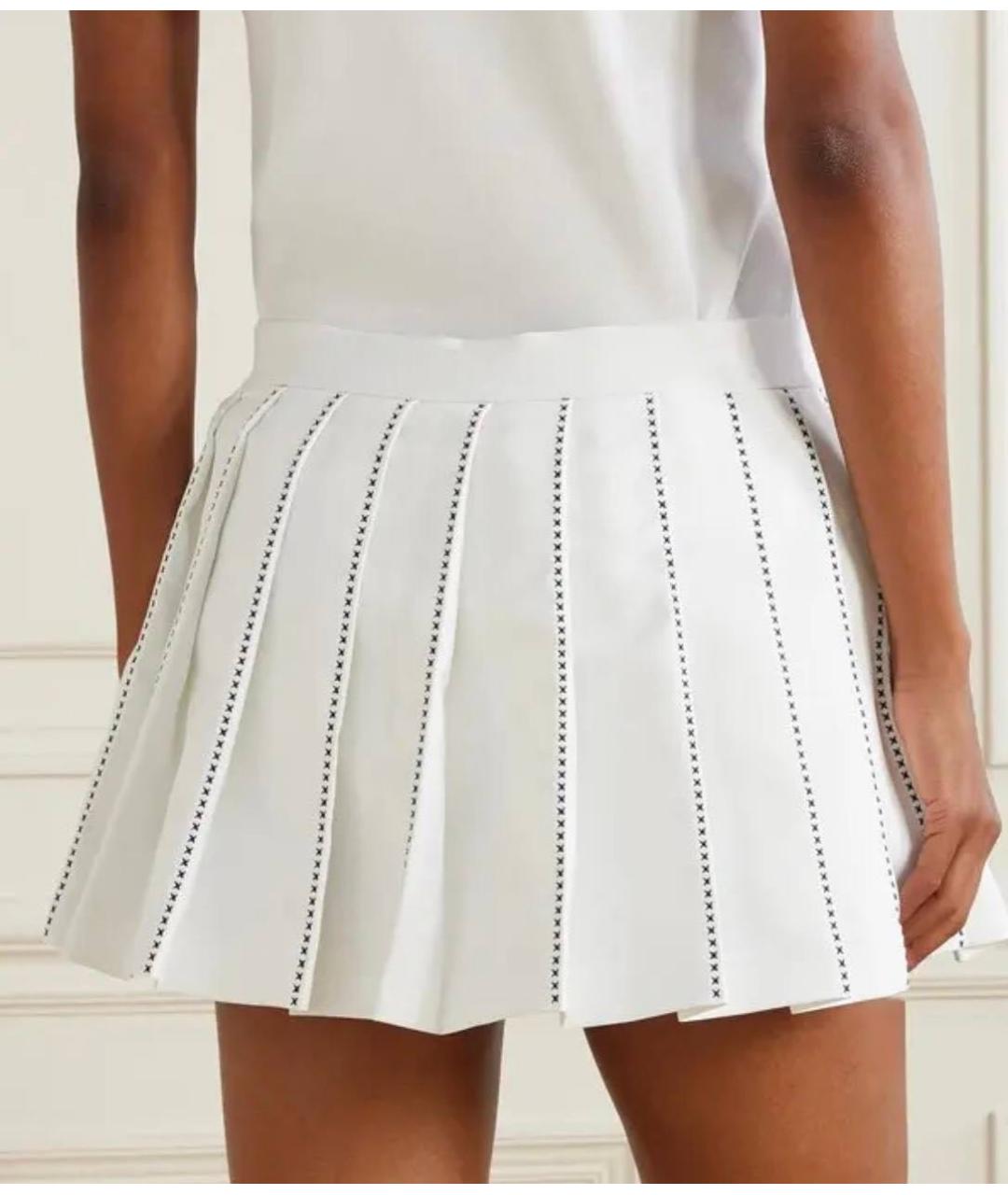 TORY BURCH Белая юбка мини, фото 3