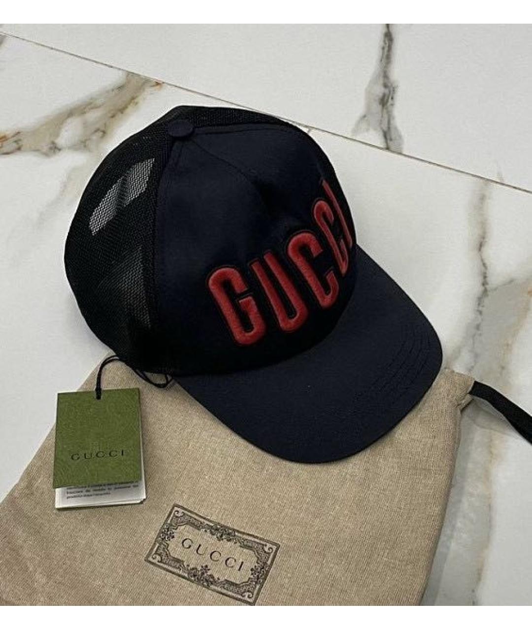 GUCCI Черная кепка, фото 4