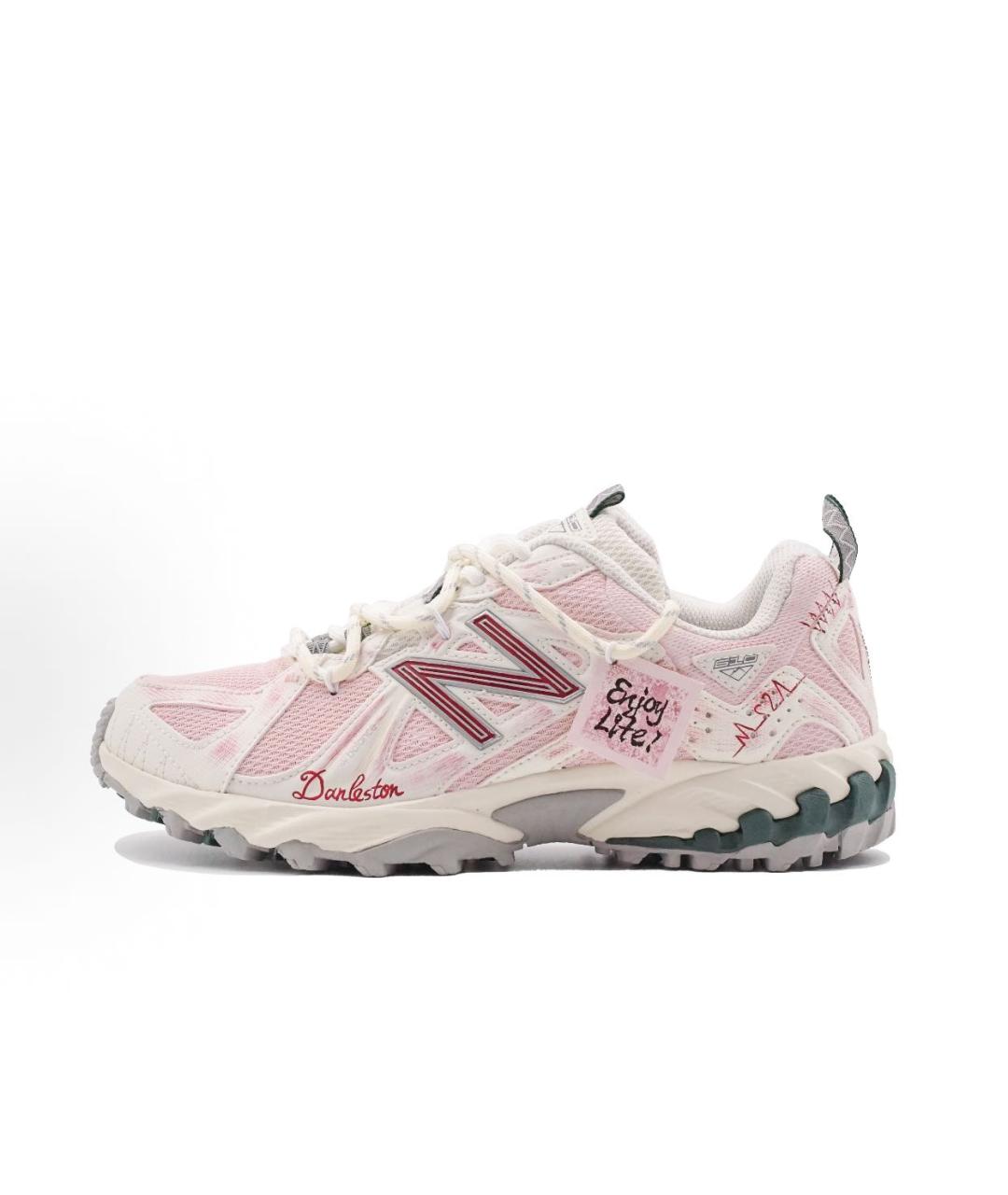 NEW BALANCE Розовые текстильные кроссовки, фото 7