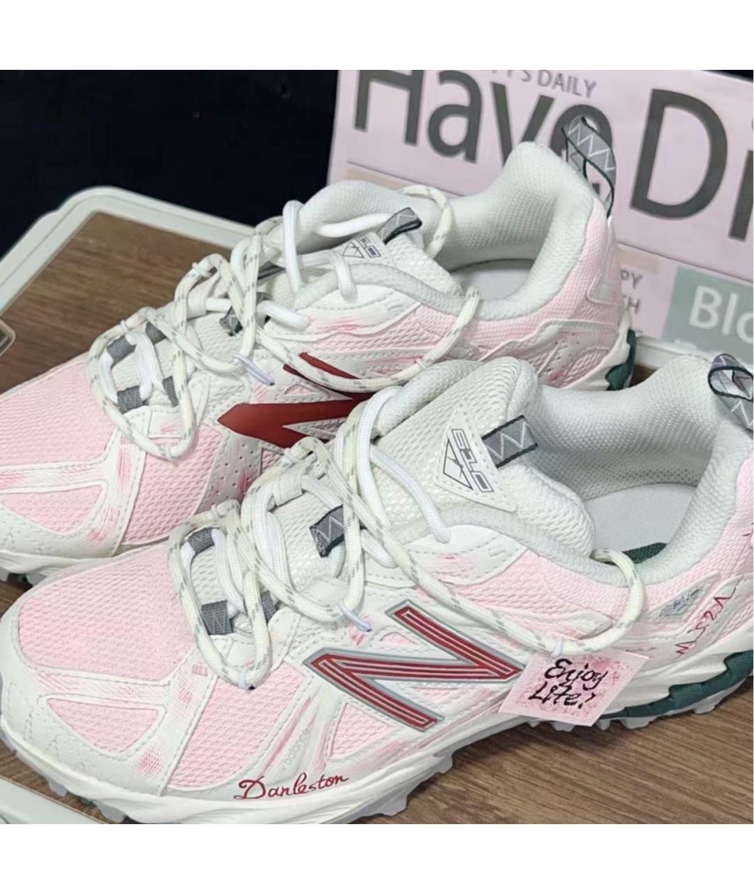 NEW BALANCE Розовые текстильные кроссовки, фото 6