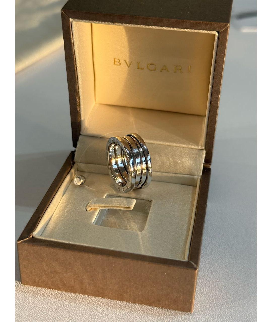 BVLGARI Серебряное кольцо из белого золота, фото 4