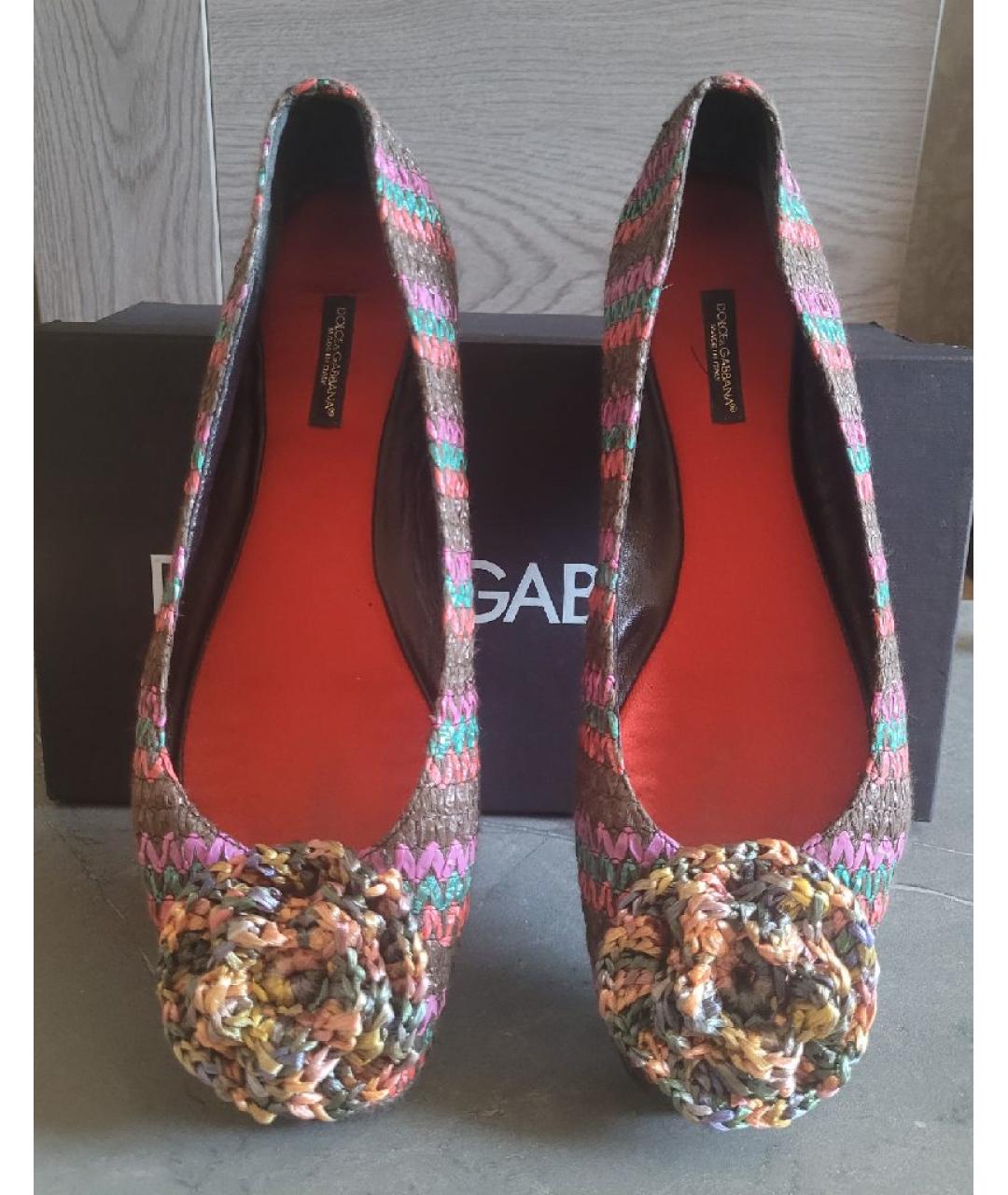 DOLCE&GABBANA Мульти балетки, фото 2