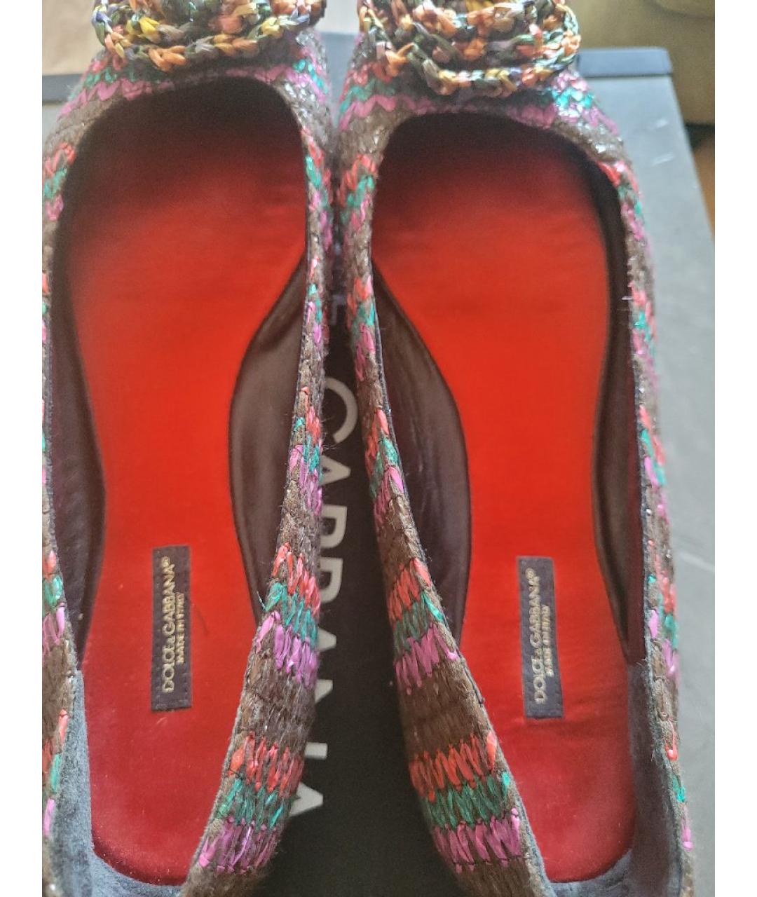 DOLCE&GABBANA Мульти балетки, фото 7