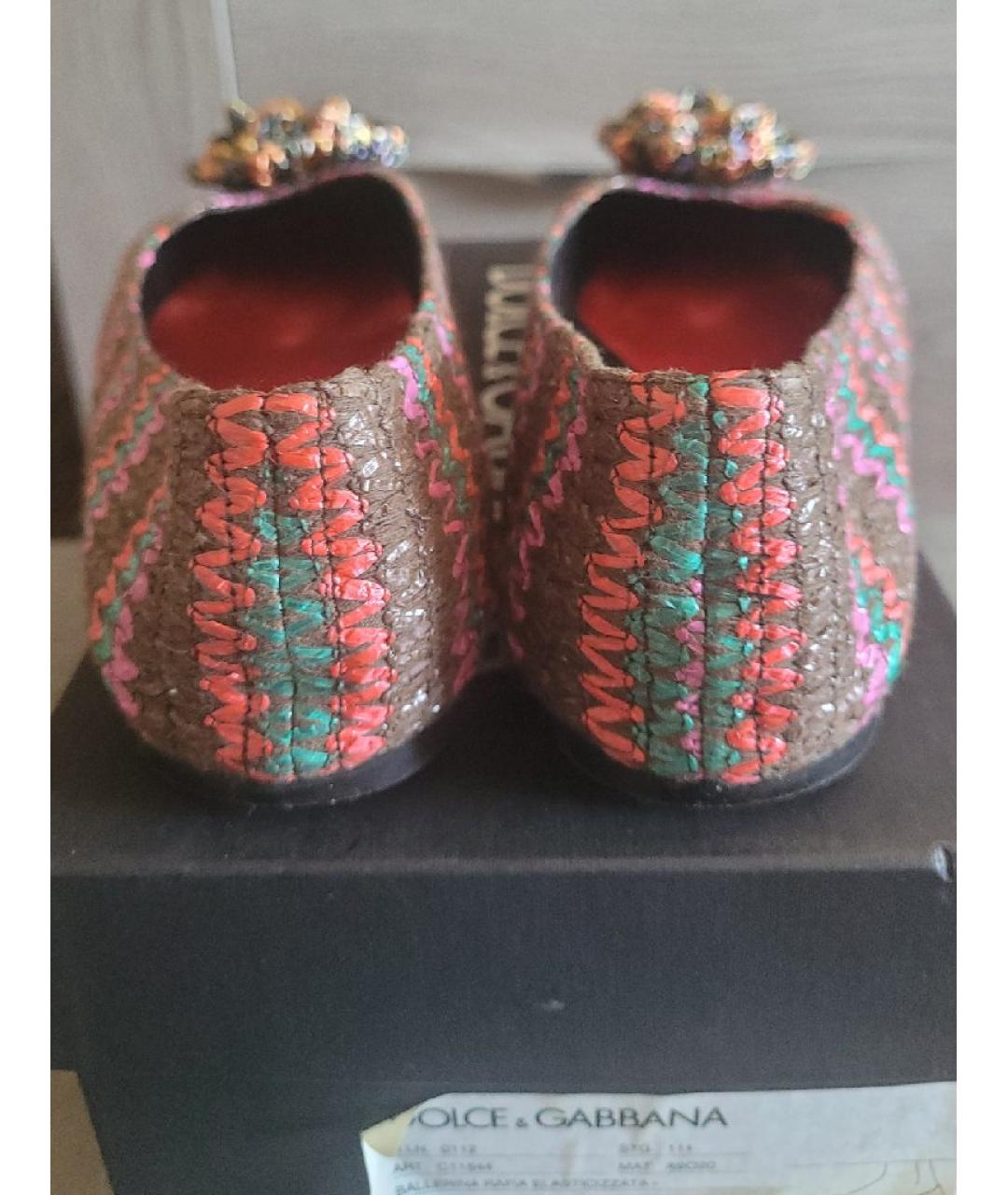 DOLCE&GABBANA Мульти балетки, фото 4