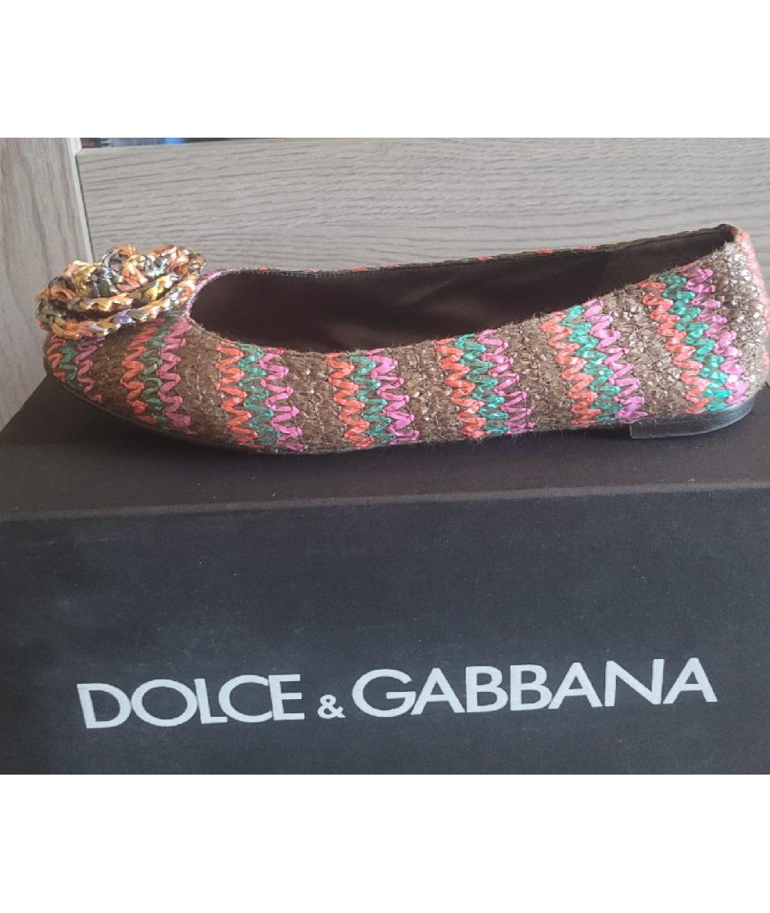 DOLCE&GABBANA Мульти балетки, фото 10