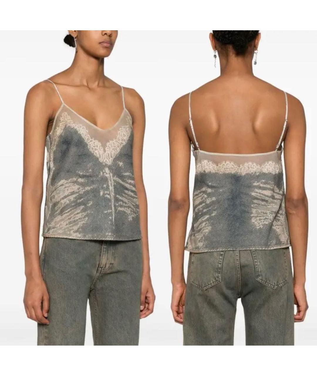 DIESEL Бежевая майка, фото 8