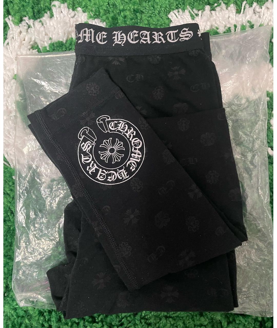 CHROME HEARTS Черные леггинсы и велосипедки, фото 3
