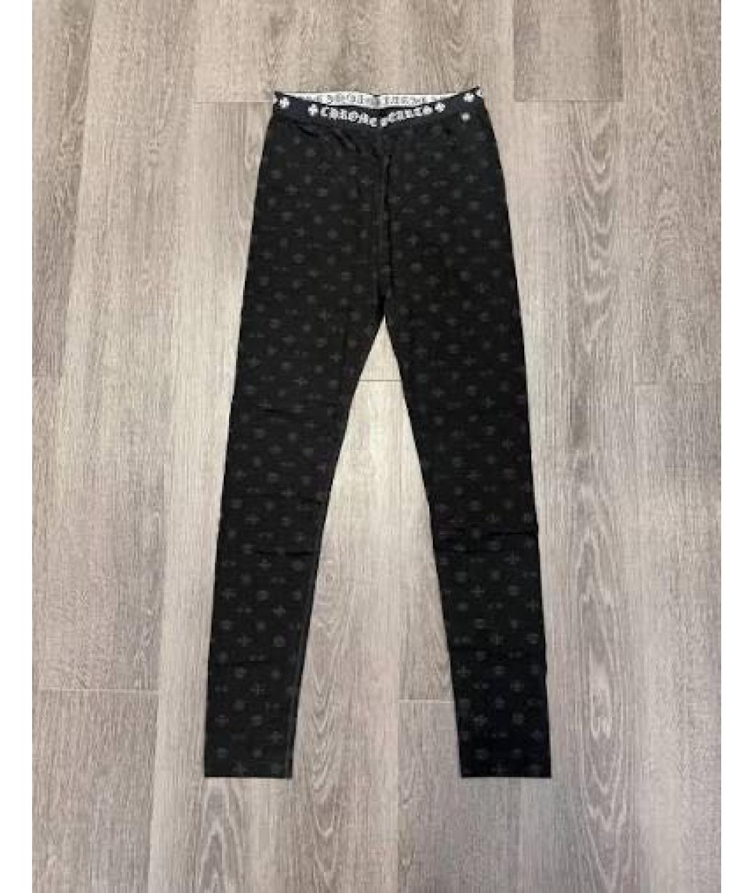 CHROME HEARTS Черные леггинсы и велосипедки, фото 2