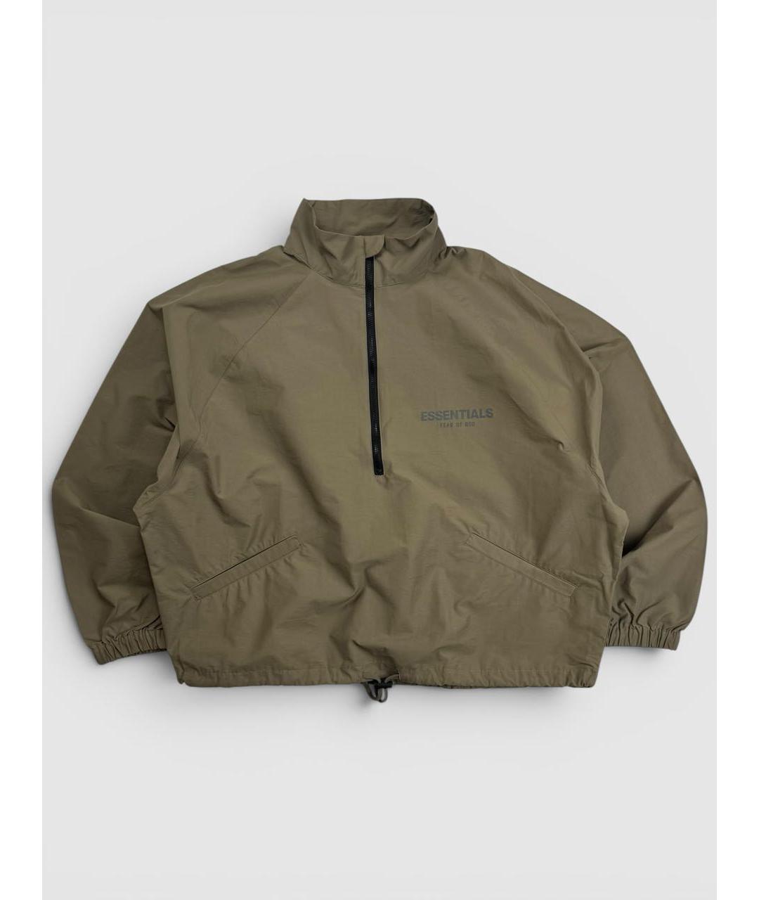 FEAR OF GOD ESSENTIALS Хаки хлопковая куртка, фото 8