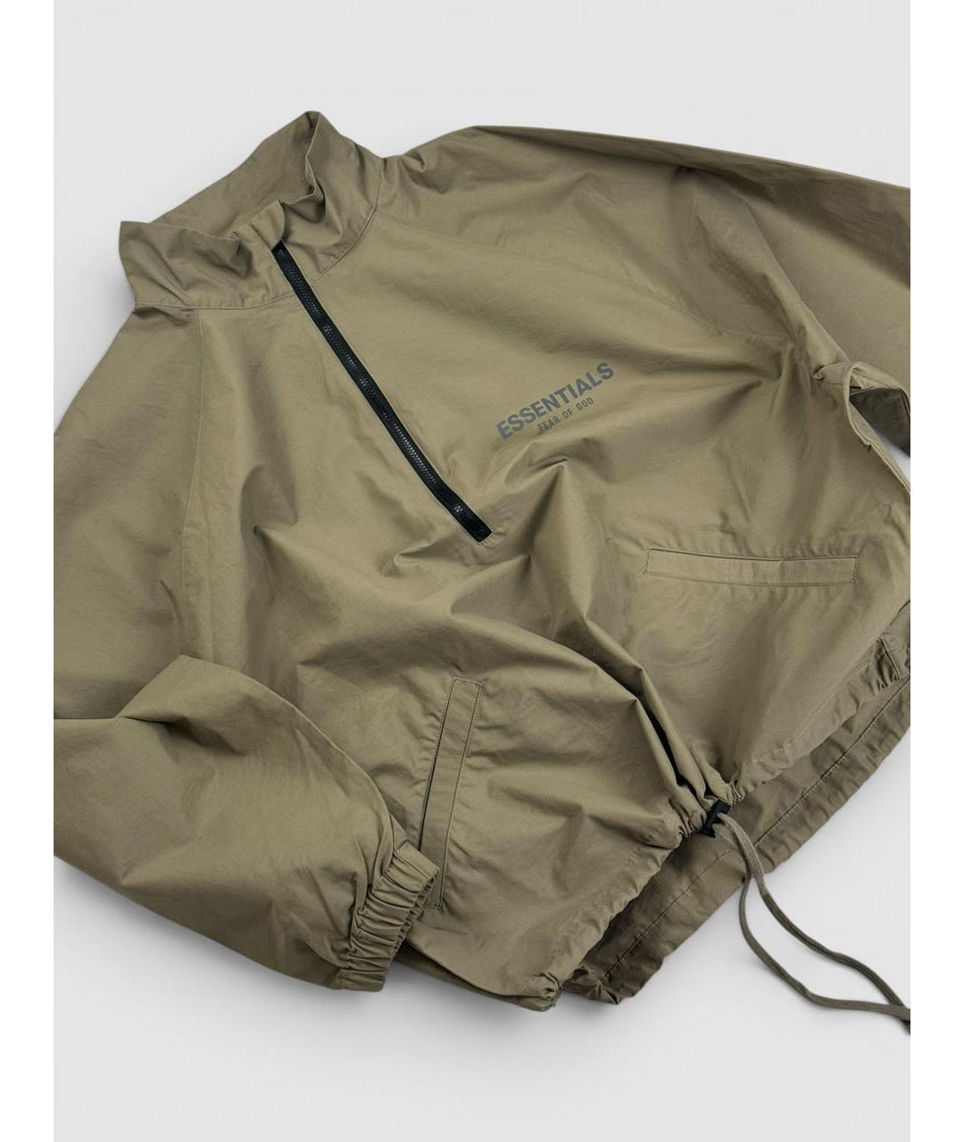 FEAR OF GOD ESSENTIALS Хаки хлопковая куртка, фото 4