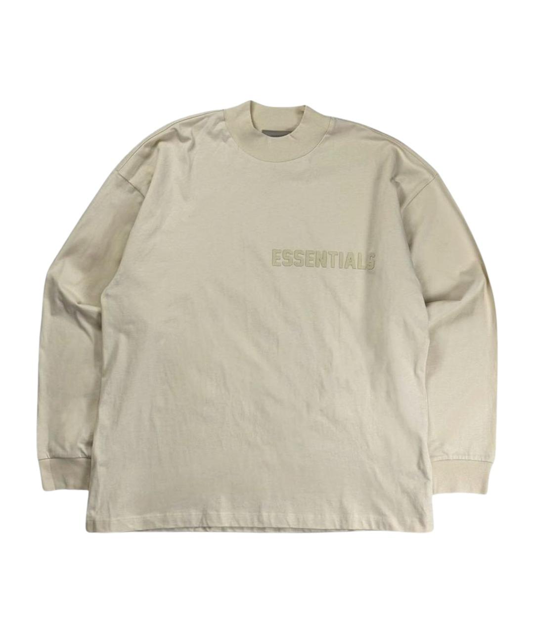 FEAR OF GOD ESSENTIALS Бежевая хлопковая футболка, фото 1