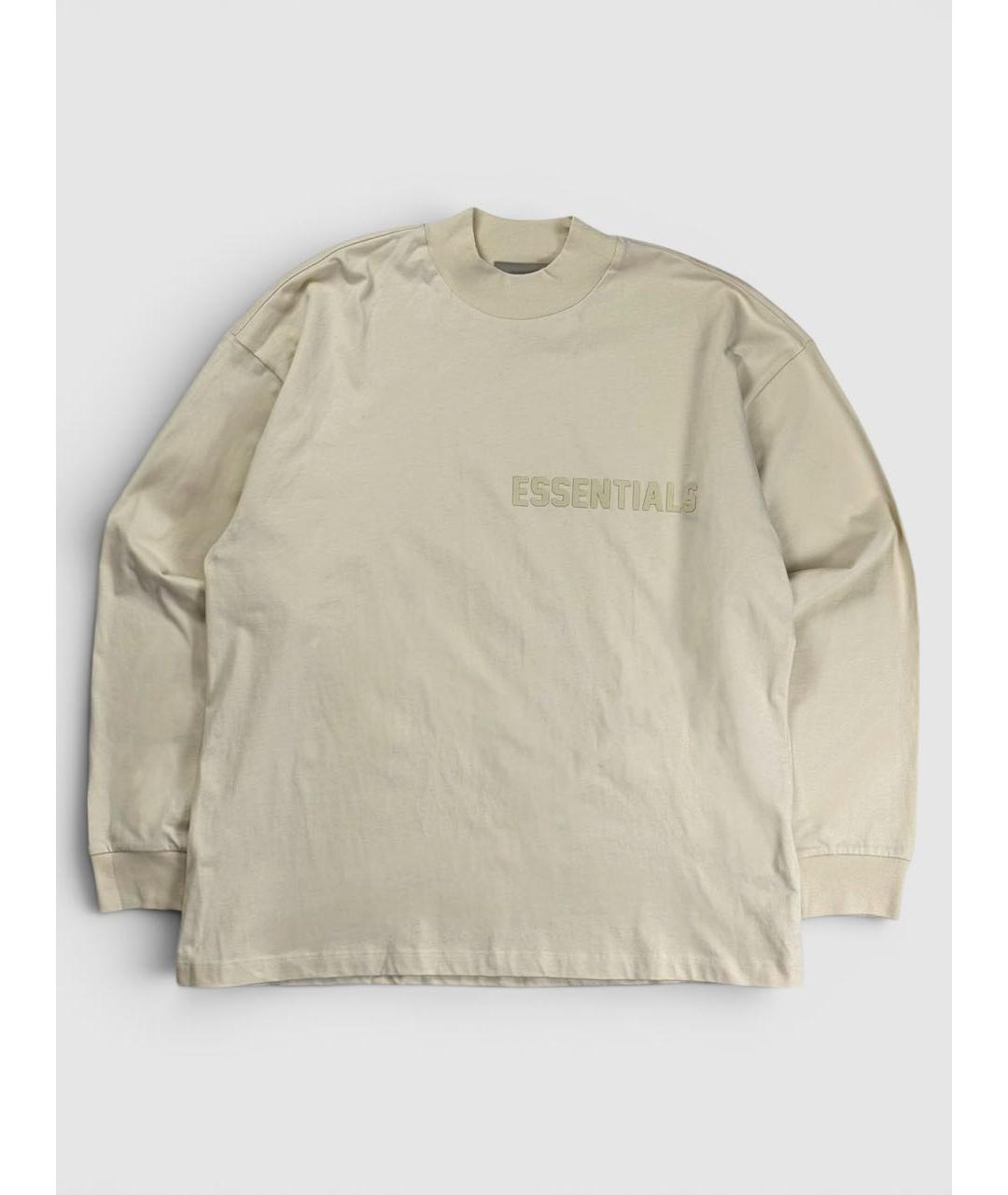 FEAR OF GOD ESSENTIALS Бежевая хлопковая футболка, фото 7