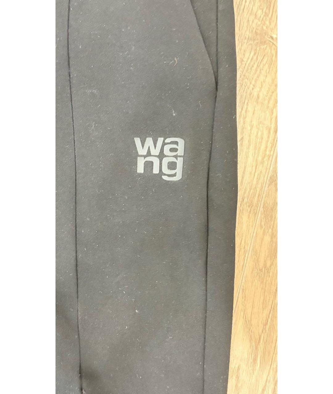 ALEXANDER WANG Черные хлопковые повседневные брюки, фото 4