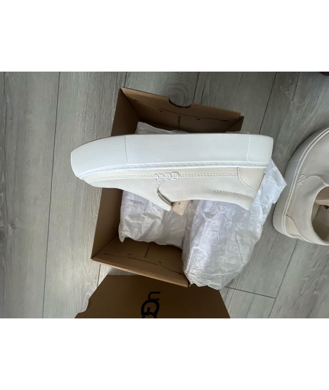 UGG AUSTRALIA Бежевые замшевые лоферы, фото 5